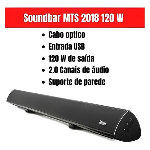 Barra De Som Tomate Mts-2018 Preta