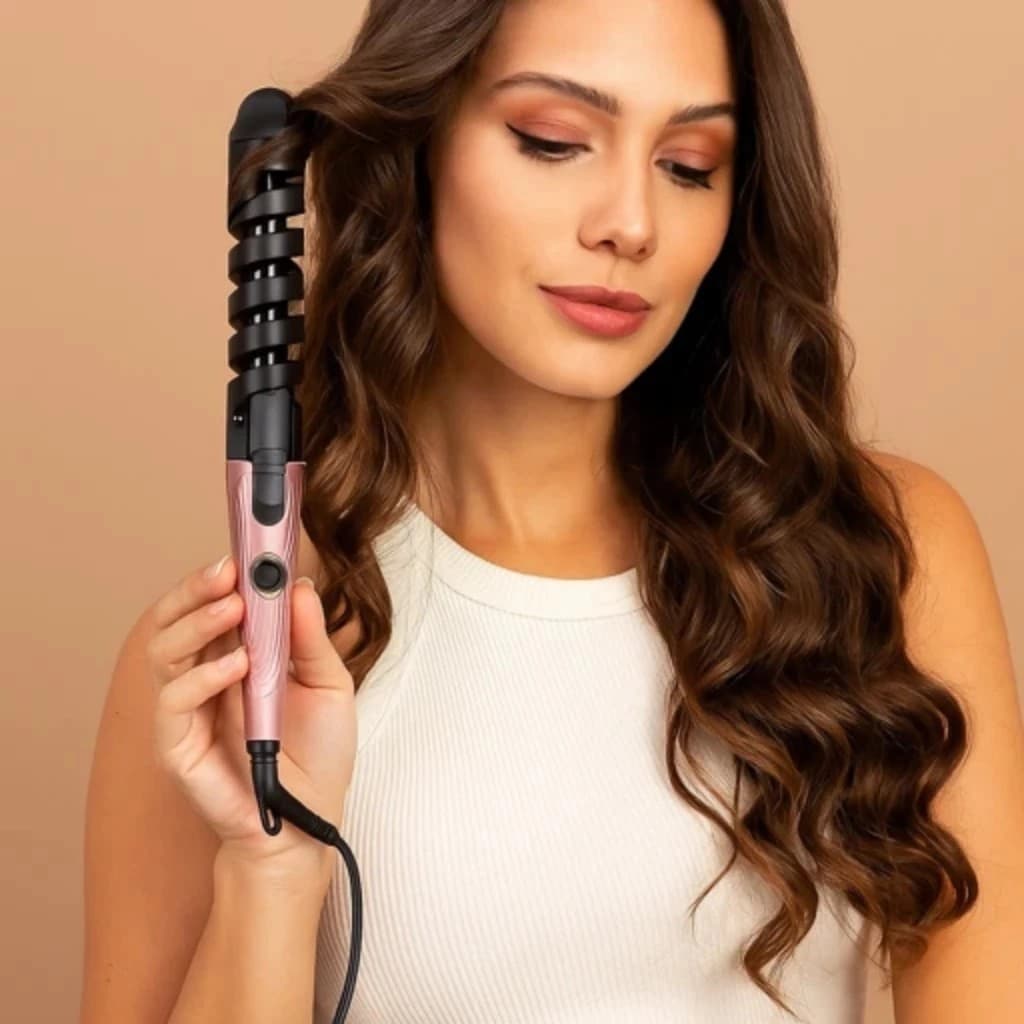 Babyliss Modelador Cabelos Ondulados Cachos Define Enrola Chapinha Escova Beleza Presente