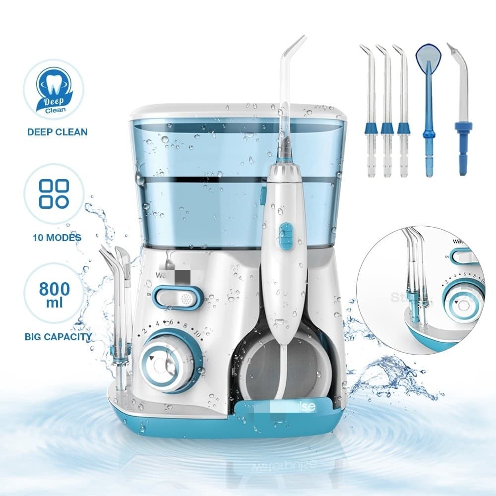 Fio dental Irrigador oral V300 Com Ponta De 800ml 10 Padrão 5 Bico Limpo E Higiênico