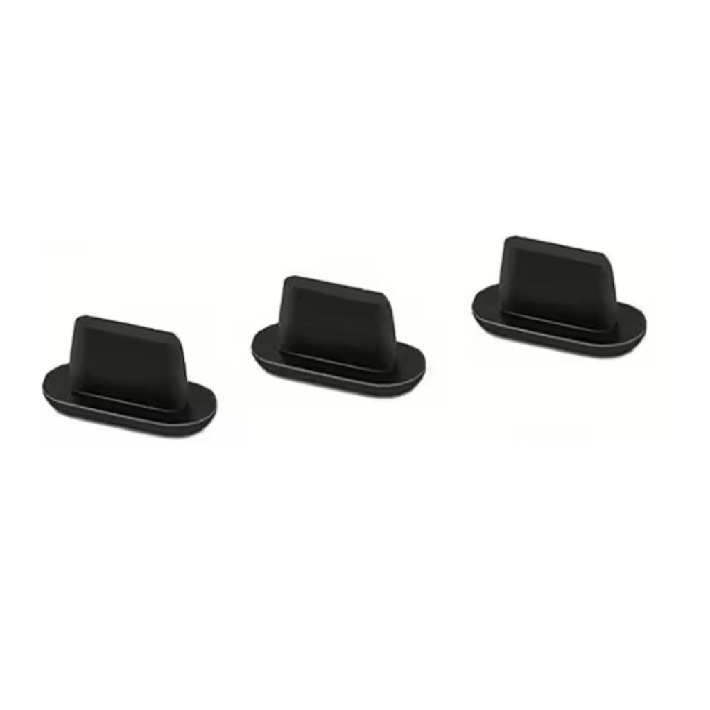 Kit 3 Tampas de Silicone para Portas USB-C, Protetores Antipoeira para Celulares e Tablets