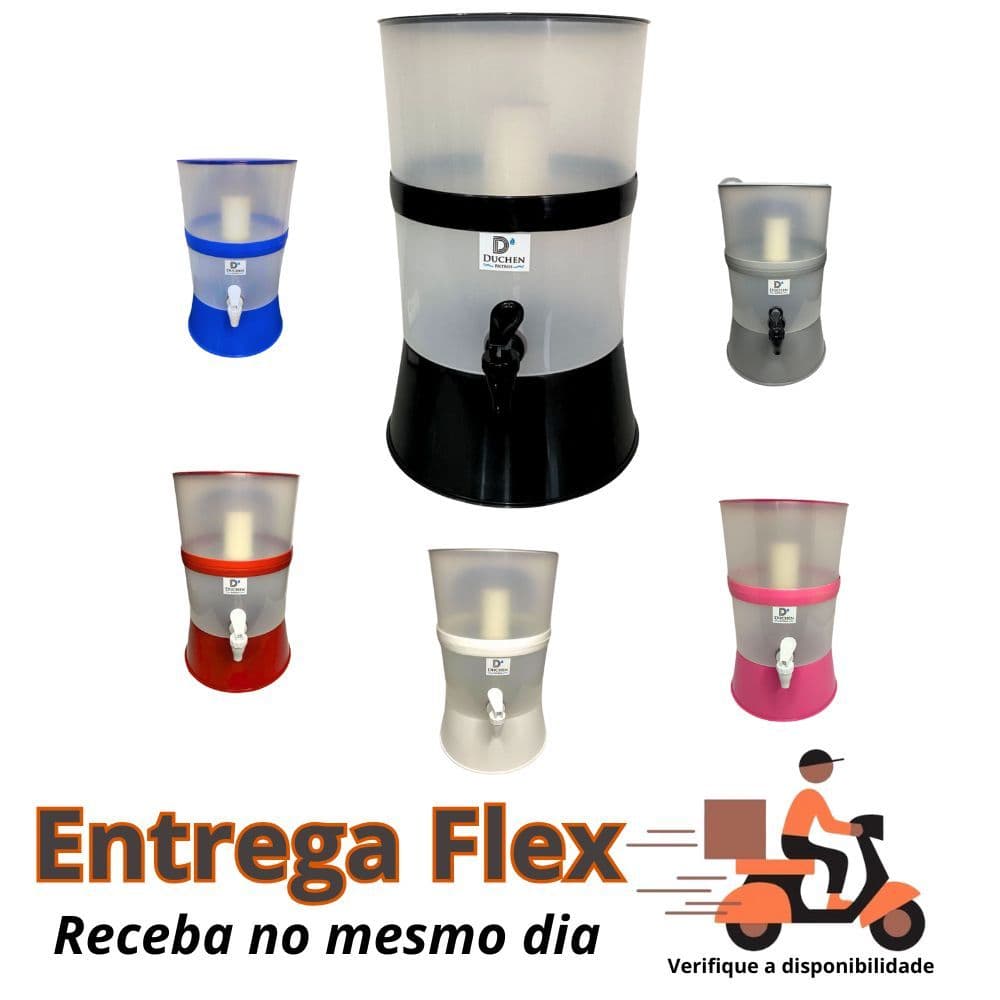 Filtro de Água com Vela e boia Bebedouro de Agua com Filtro Entrega Full Flex
