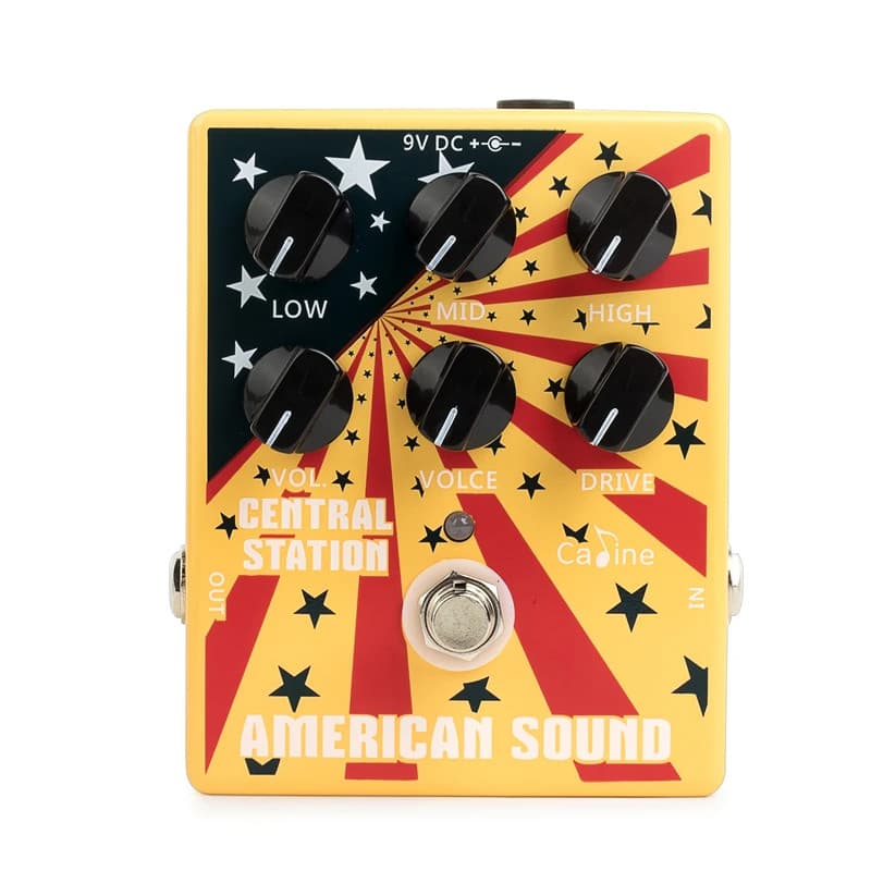 Caline CP-55 American Sound Overdrive Pedal Efeito Guitarra Amplificador Simulação para Deluxe AMP Fender 57