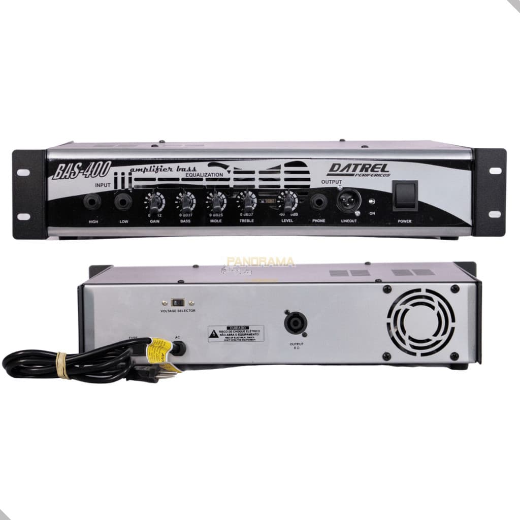 Cabeçote Amplificador De Baixo Datrel Bass 400 Preto