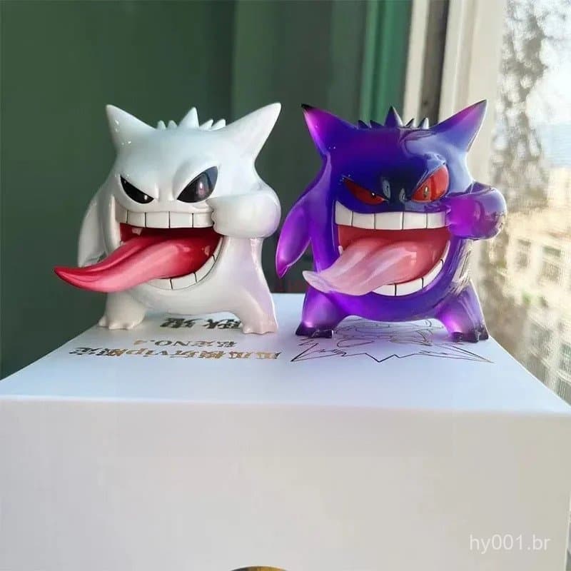 Nova Figura de Ação Pokémon Anime Transparente Gengar Modelo Colecionável Ornamento Boneco de Personagem de Anime em PV