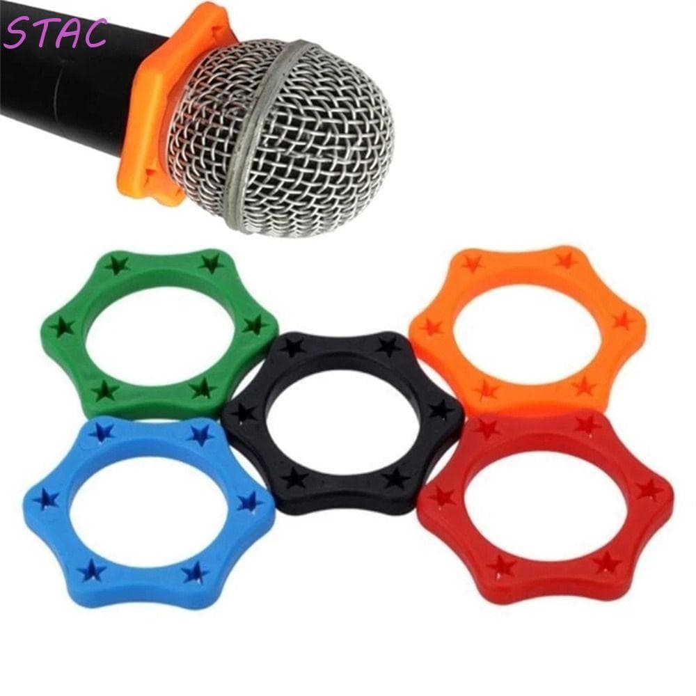 STAC 2 Pcs Anel De Proteção De Microfone Anti-Rolamento Shakeproof Queda Portátil Para BBs Acessório