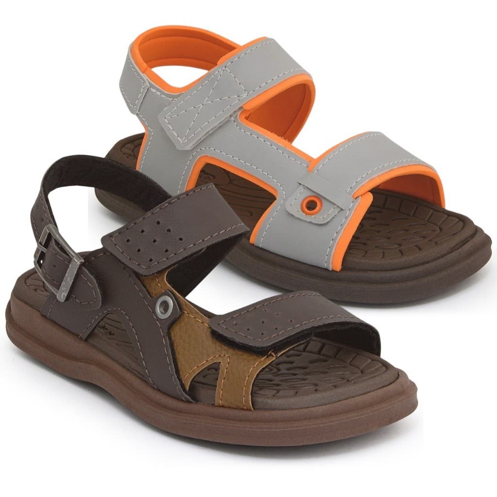 Kit 2 Pares Sandália Infantil Ortopédica Masculina Menino Original
