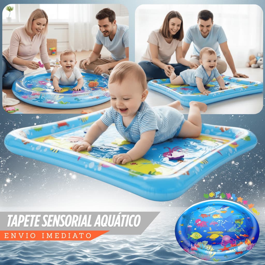 Tapete do jogo da água do bebê água inflável para bebê infantil,Tapete inflável atividades de bebês