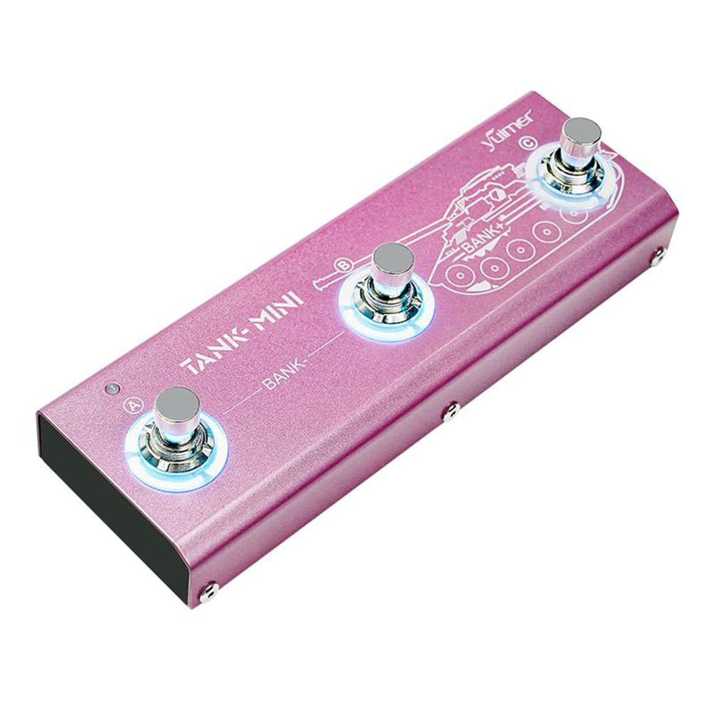 Pedal de guitarra Tank Mini Multic Effect suporta gravação IR e OTG, efeitos integrados de cabine, amplificador