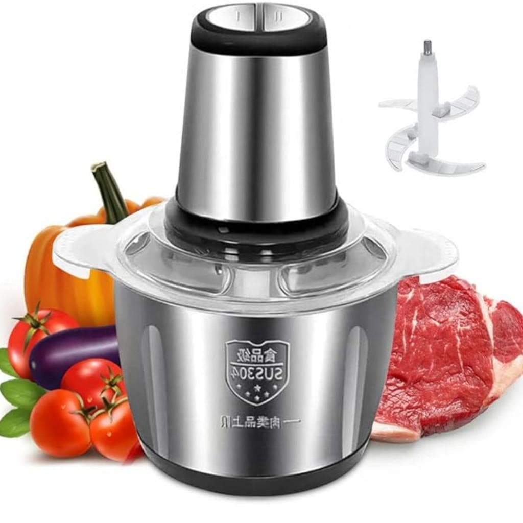 Moedor Elétrico Picador De Alimentos Para Carne, Legumes e Temperos