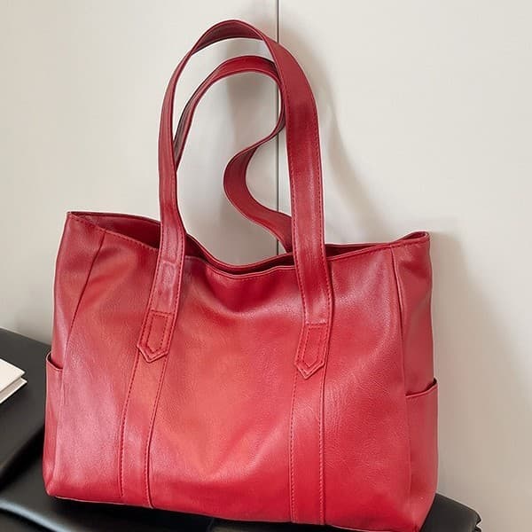 Bolsa grande feminina 2025, versão coreana da moda, sacola de grande capacidade, bolsa de um ombro, corpo cruzado, grand