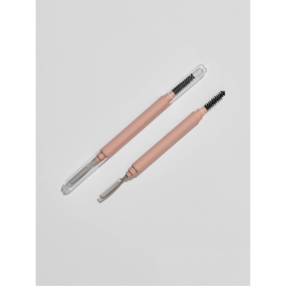 Estrela bolso agulha de aço de duas cabeças pente de cílios espiral escova de sobrancelha pente de aço rímel pentear raí