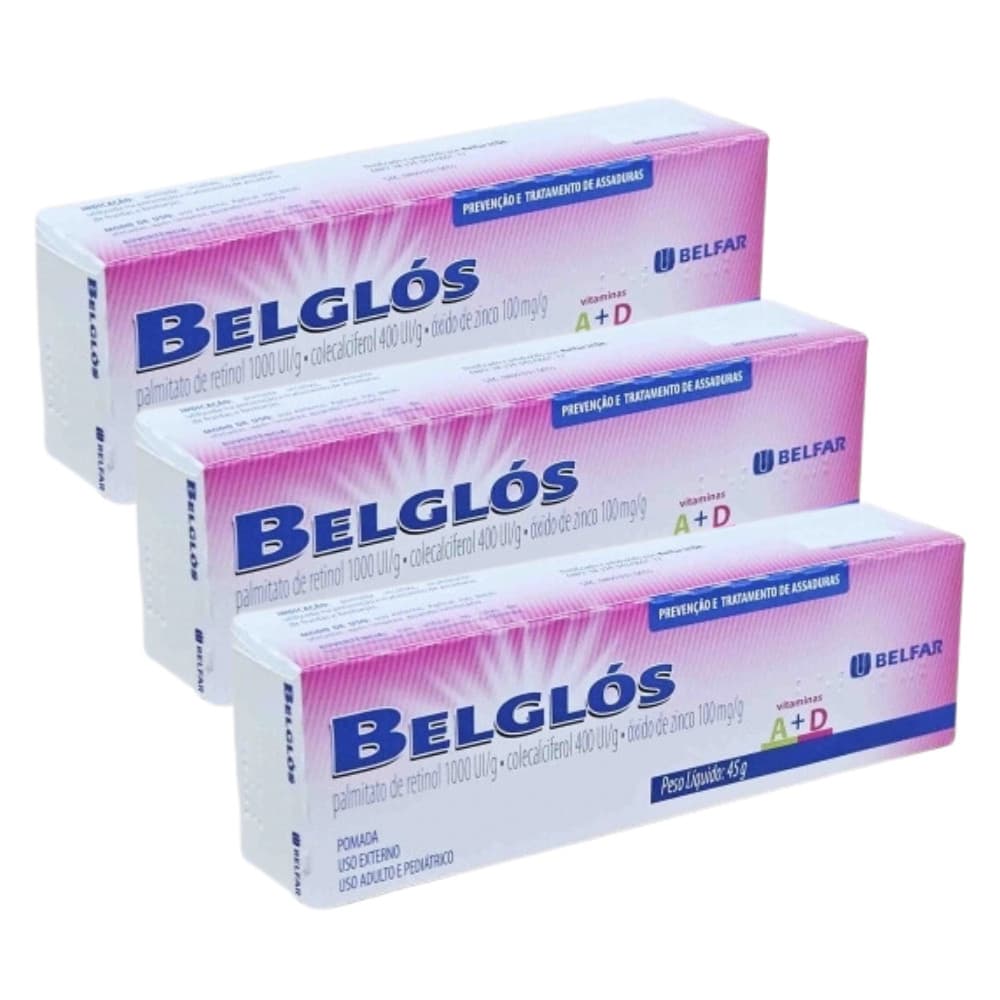 Pomada Belglós 45g Belfar | Prevenção e Tratamento de Assaduras | Vitaminas A+D