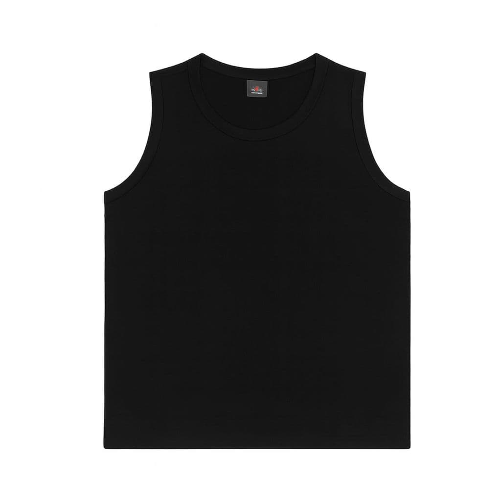 CAMISETA REGATA PRETA ALGODÃO PREMIUM UNISSEX MASCULINA E FEMININA TAMANHO P