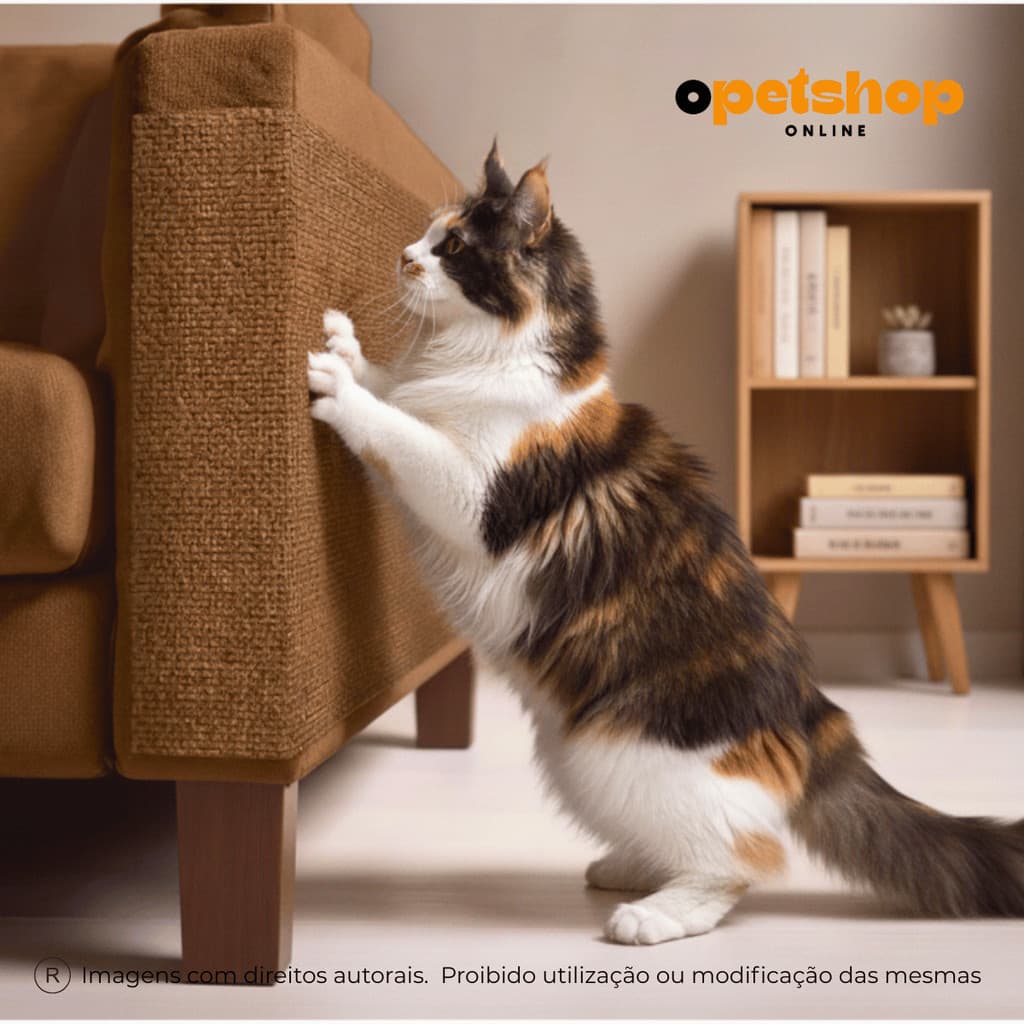 Arranhador Adesivo Premium Sofá, Cama e Móveis Para Gato - Protetor Pet