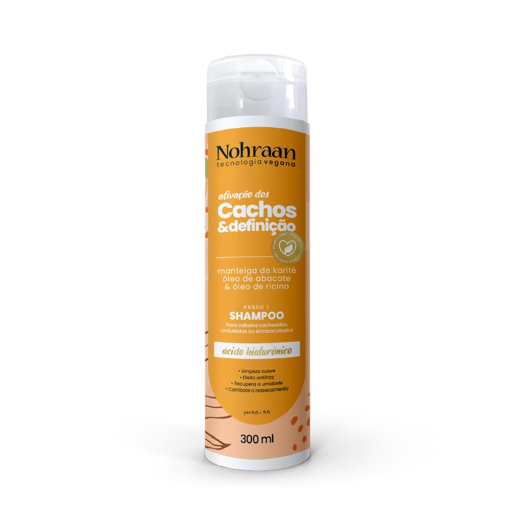 Shampoo Vegano Ativador de Cachos | Nohraan – 300ml
