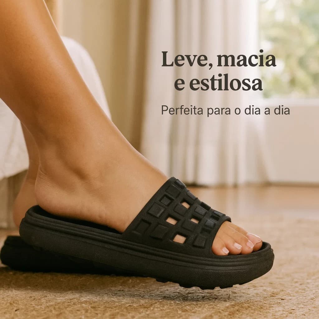 Chinelo Feminino Conforto e Estilo Para O Dia a Dia Com Solado Antiderrapante