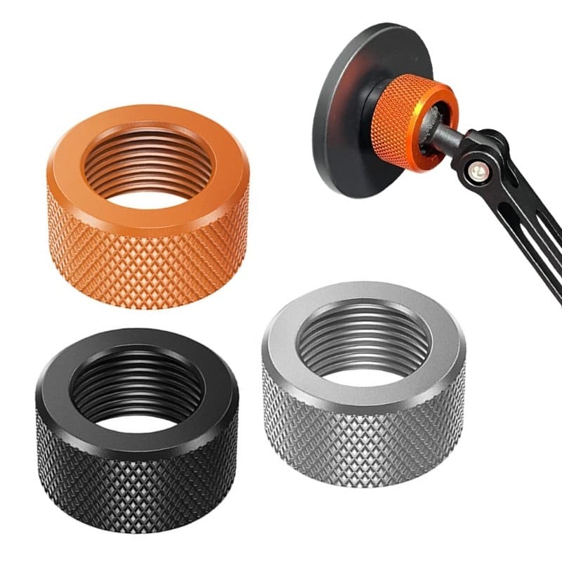 Li * 17mm Cabeça Aperto Porca Fixador Metal Para Suporte Telefone Seguro Montagem Carro Desktop Transmissão Viv