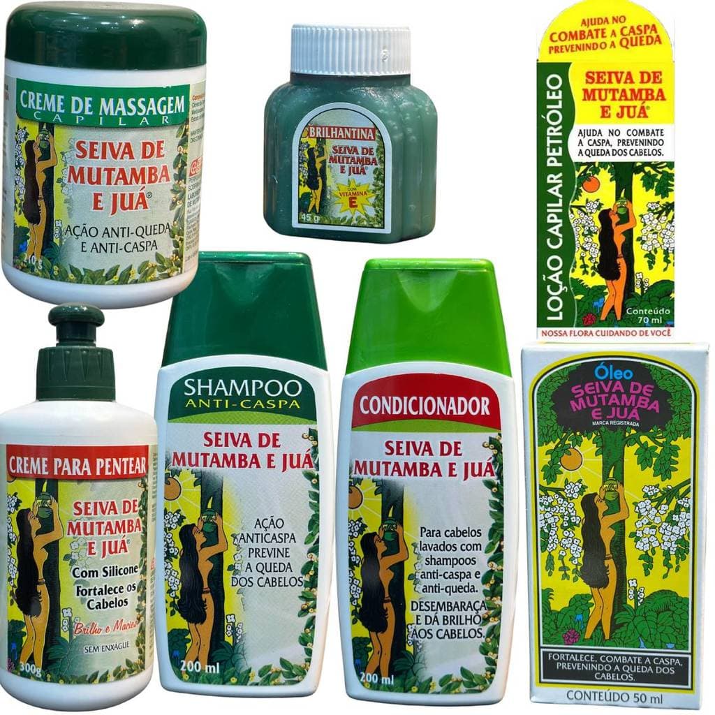 Kit Seiva de Mutamba e Juá Com 7 Produtos