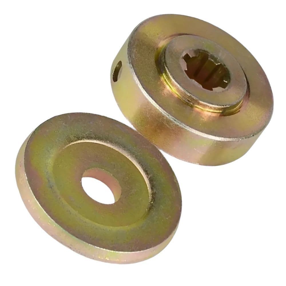 Kit Suporte Da Lamina P/ Roçadeira Flange Inferior Superior 6 Estrias 26cc / 33cc / 43cc / 52cc Terra
