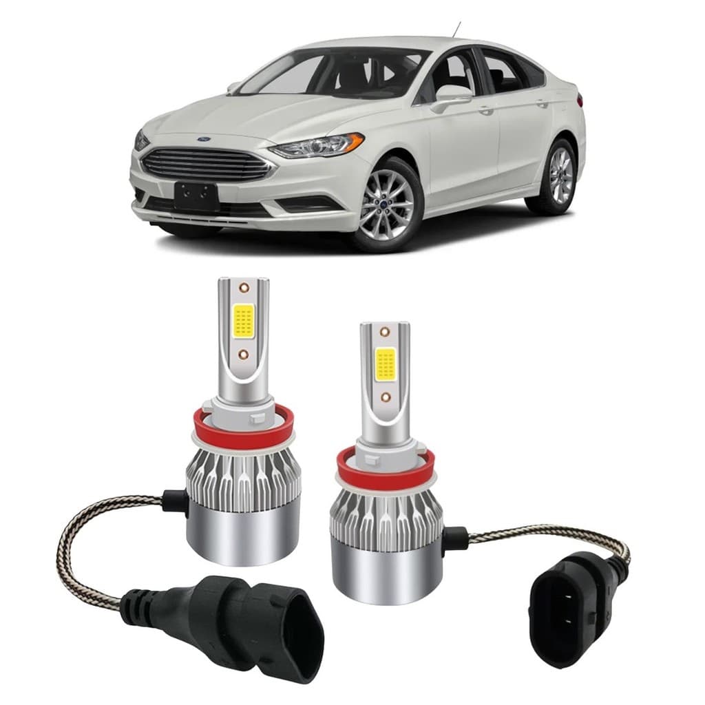 Par Lampada Super LED Farol de Milha Fusion 2014 2015 2016 6000k H11
