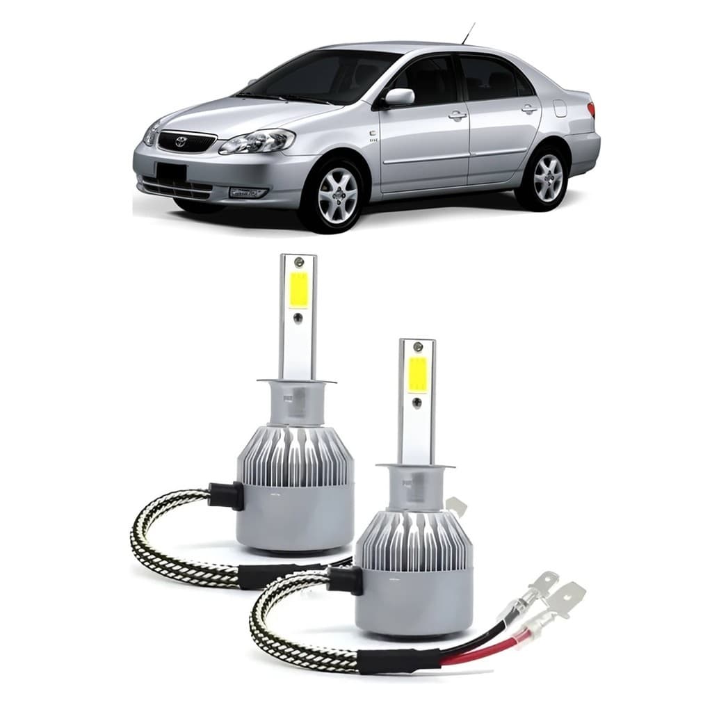 Par Lampada Super LED Farol de Milha Corolla 2003 2004 2005 2006 2007 2008 6000k H3