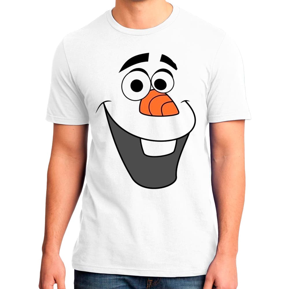 Camiseta Camisa blusa Frozen Olaf Sorriso Infantil 100%