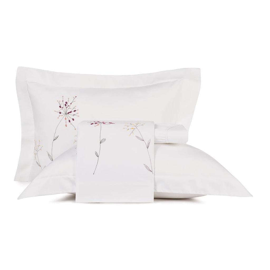 Jogo de Cama Queen Altenburg Bordados em Cetim 300 Fios Anise