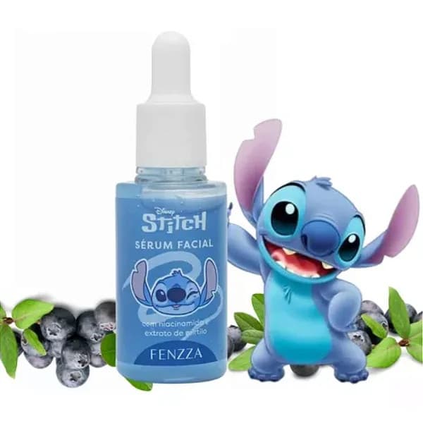 Sérum Anti-idade Stitch Fenzza - Niacinamida, Blueberry, Antioxidante - Pele Lisa e Jovem