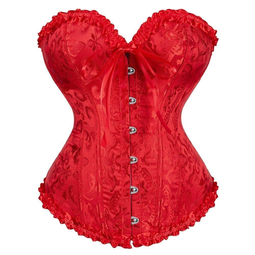 Espartilho Floral Feminino Bustier Vintage Renascentista Top Fantasia De Halloween JRTW
