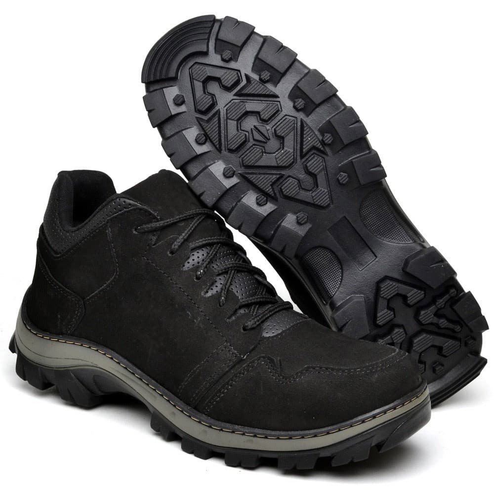 Bota tênis Masculino X6 Lançamento 100% Couro Legítimo Mega Confortável Oferta Relâmpago