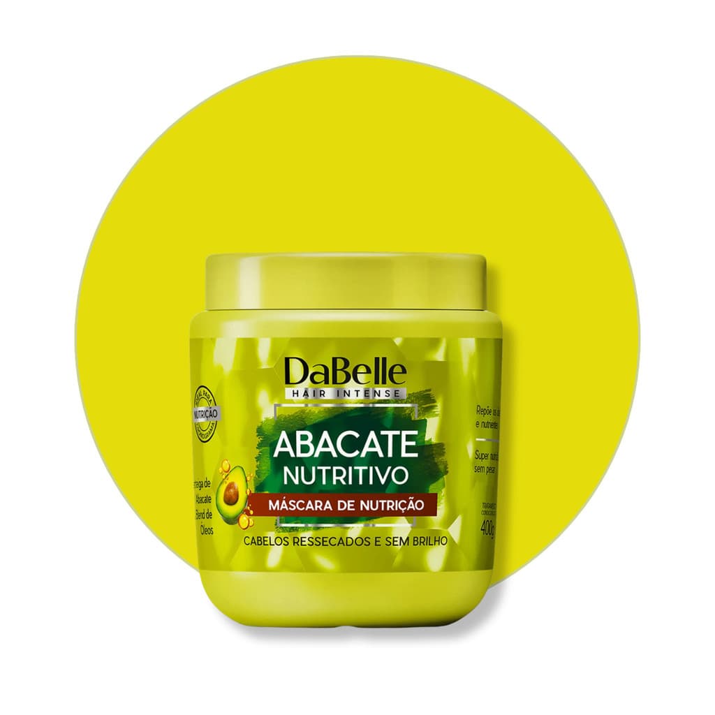 Mascara Capilar Dabelle Abacate Nutritivo Maciez Fortalecimento 400g