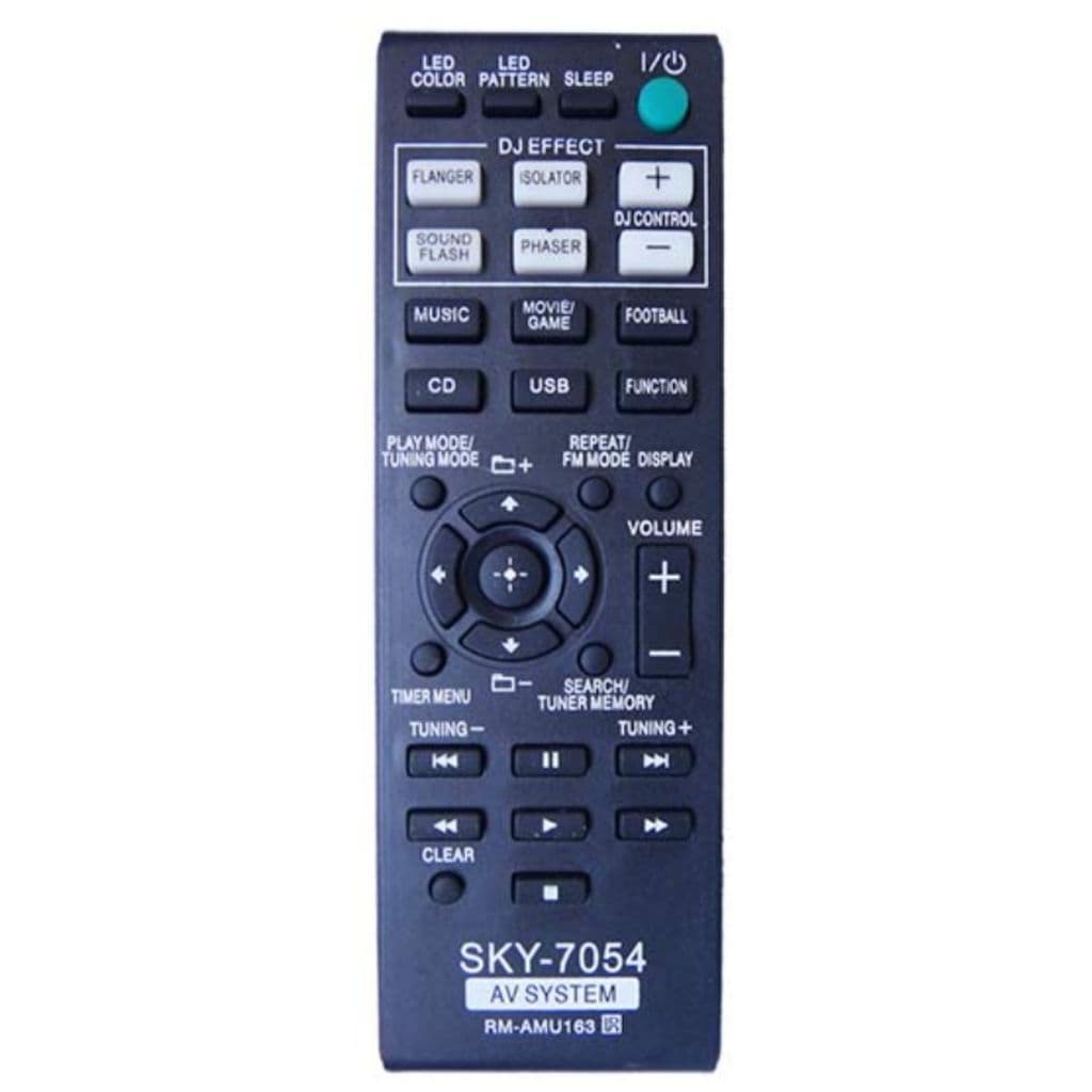 Controle compatível com Aparelho de Som Sony RM-AMU163