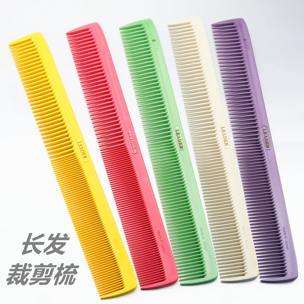 Japão líder 124 pente de corte de cabelo líder cabeleireiro pente de corte importado 123 cabelo feminino pente de corte