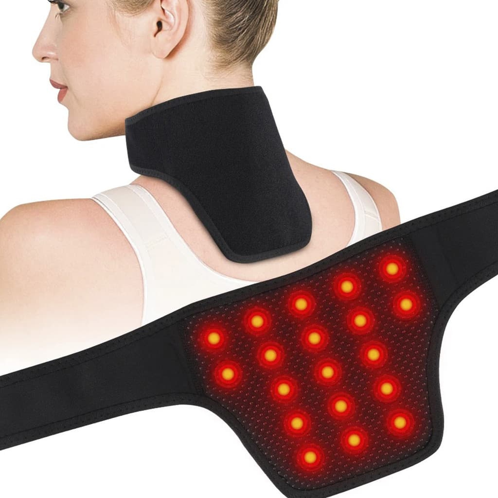 Colar Cervical Ortopedico Autoaquecido Pescoço Coluna Postura Dor Tensao Entorse Ajustavel