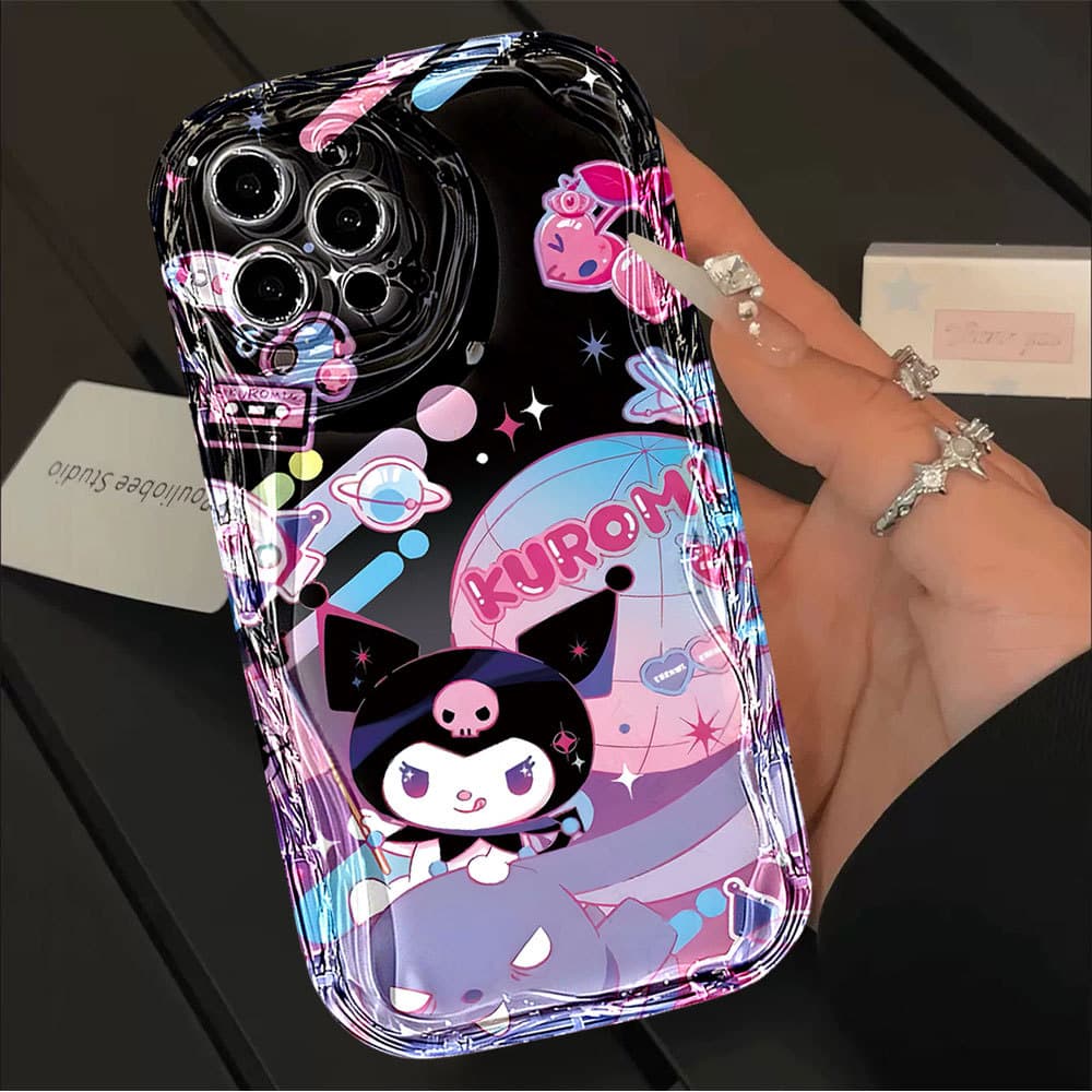 Capa Para iPhone 17 Pro Max 17Air 16 15 13 11 14 12 11 Xs XR Drive Kurumi Laser Caso