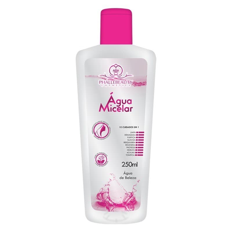 Água Micelar 250ml PhálleBeauty - Limpeza Profunda com Tecnologia Micelar Avançada