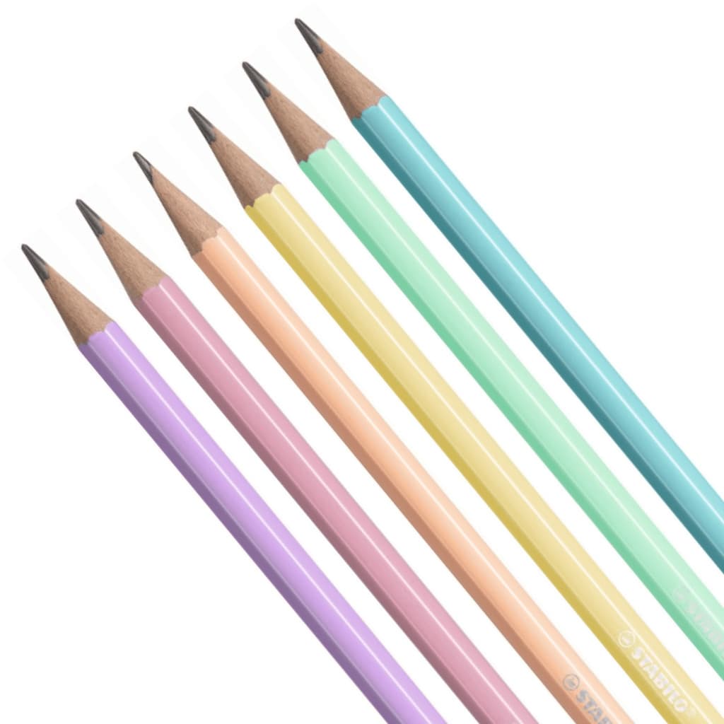 Kit com 6 Lápis grafite stabilo swano HB - unidade
