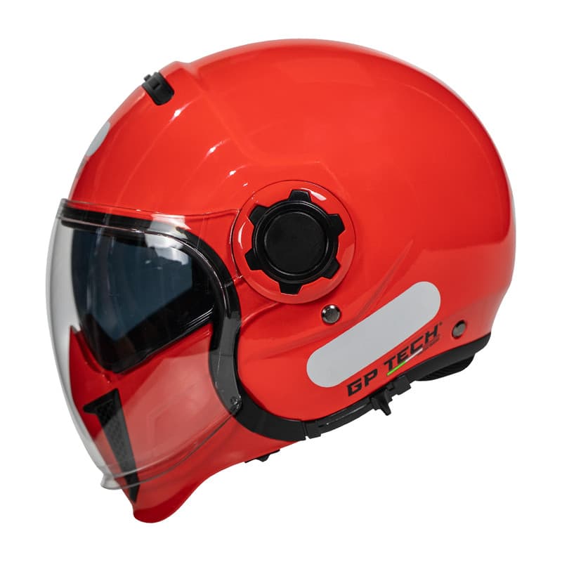 CAPACETE MOTO GP TECH ZOOM PEROLIZADO VERMELHO OCULOS INTERNO QUEIXEIRA REMOVIVEL MOTOCICLISTA