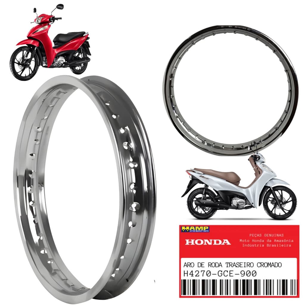 Aro Traseiro HAMP Biz 100 125 H4270-GCE-900 - Original