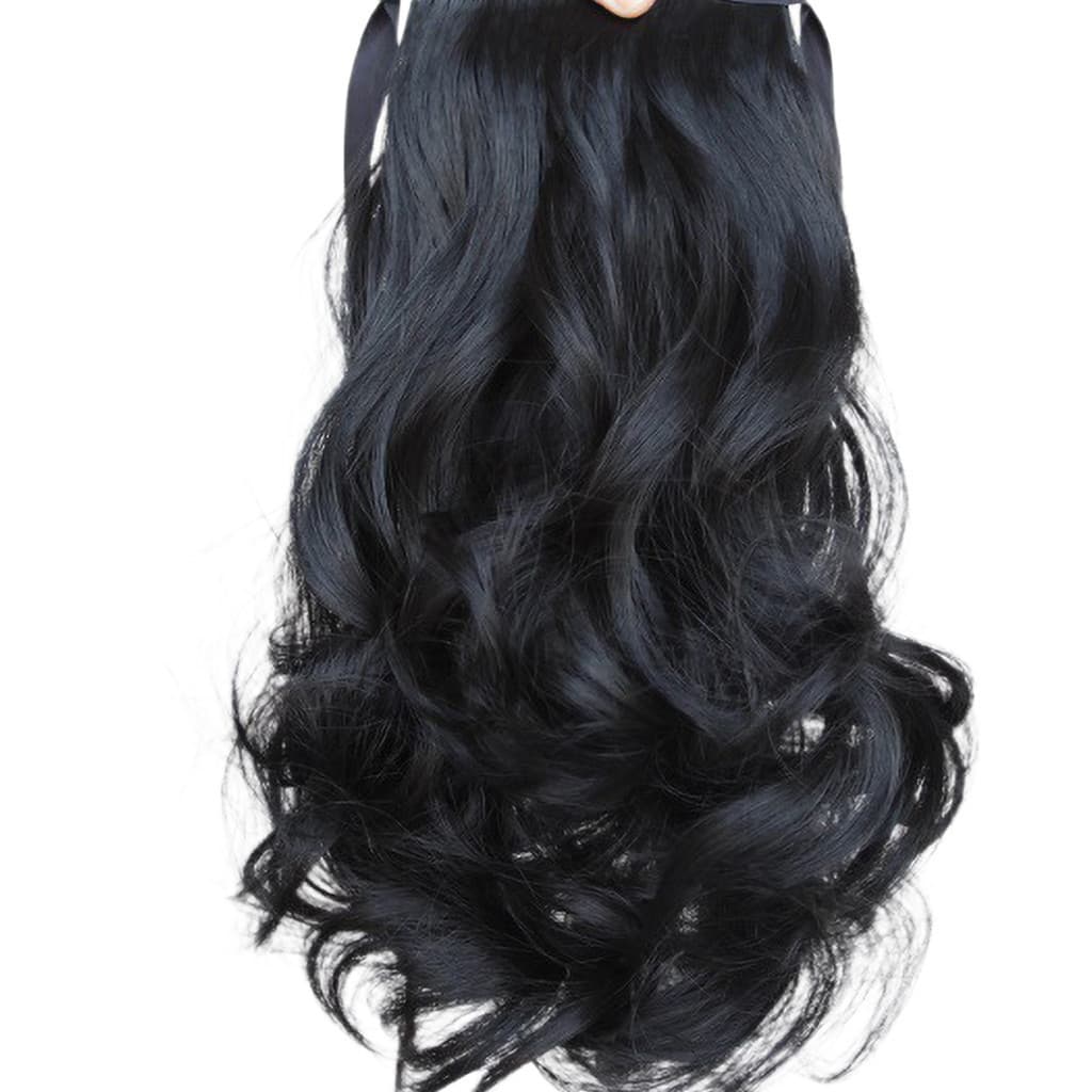 Moda Encaracolado Rabo De Cavalo Perucas Extensões De Cabelo Ondulado Realista Para Festas De Namoro De Uso Diário