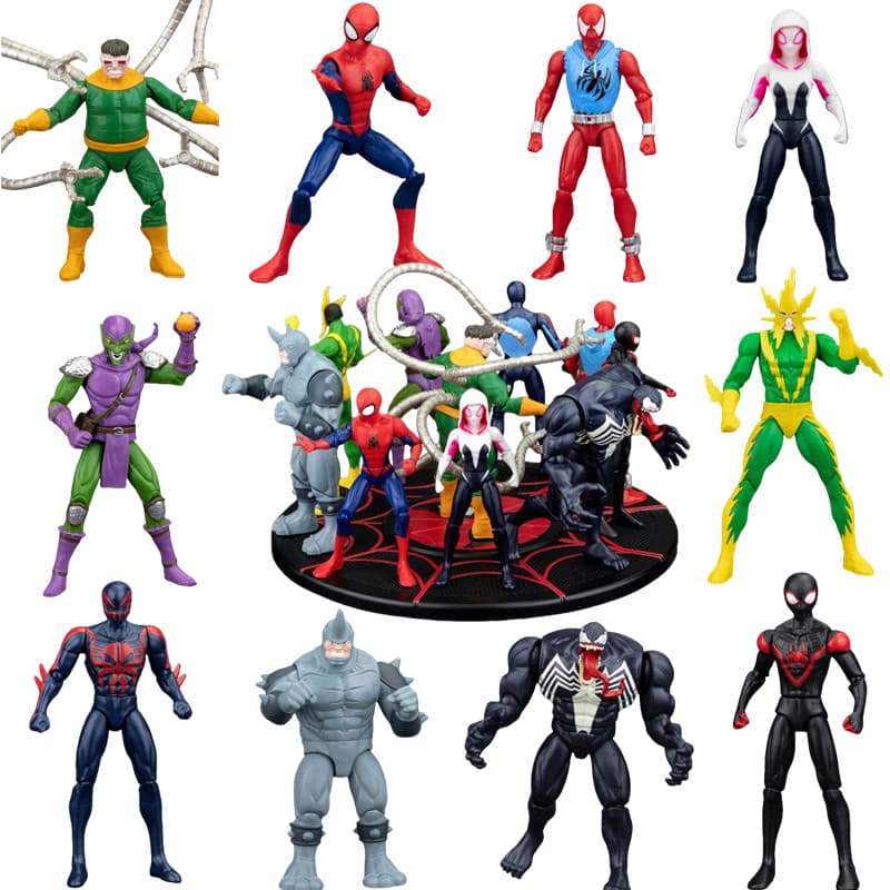 ZD Vingadores Super Herói Homem De Ferro Spiderman Gwen Figura De Ação Modelo Colecionável Ornamentos De Mesa Brinquedos