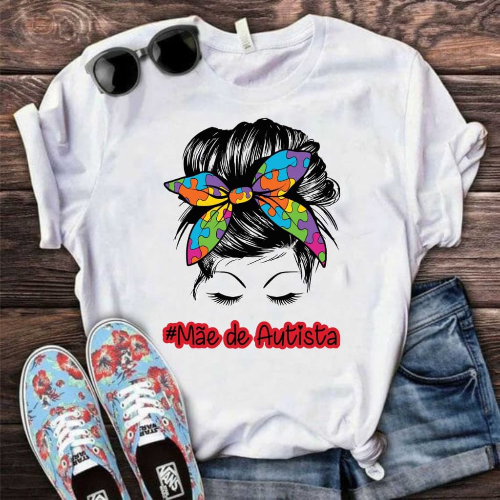 Camisa Camiseta Algodão s Coleção Autismo Parte VII - 100% Poliester T-shirt Premium Postagem Rapida