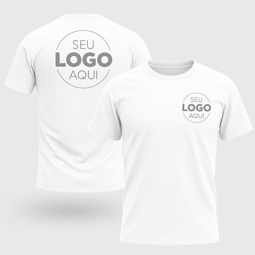 Camiseta Basica Personalizada Estampada Uniforme Empresa 100% Algodão