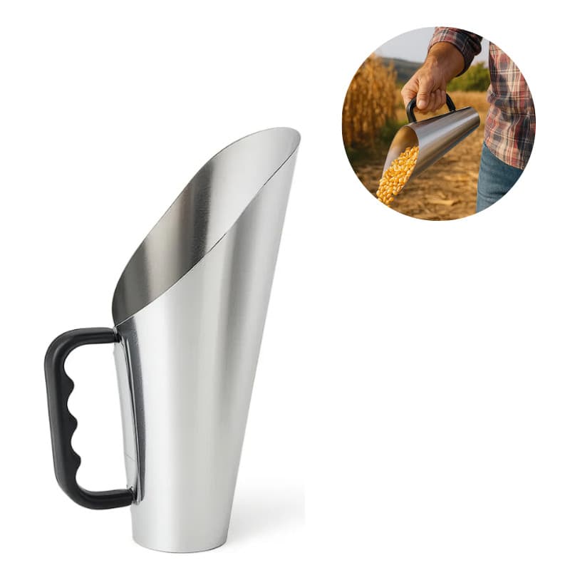 Concha Para Cereais Ração Grãos Grande Galvanizada 2 Kg