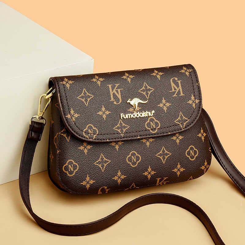 Bolsa quadrada pequena de couro genuíno feminina 2026 novo estilo moda bolsa mensageiro de um ombro couro macio bolsa mã