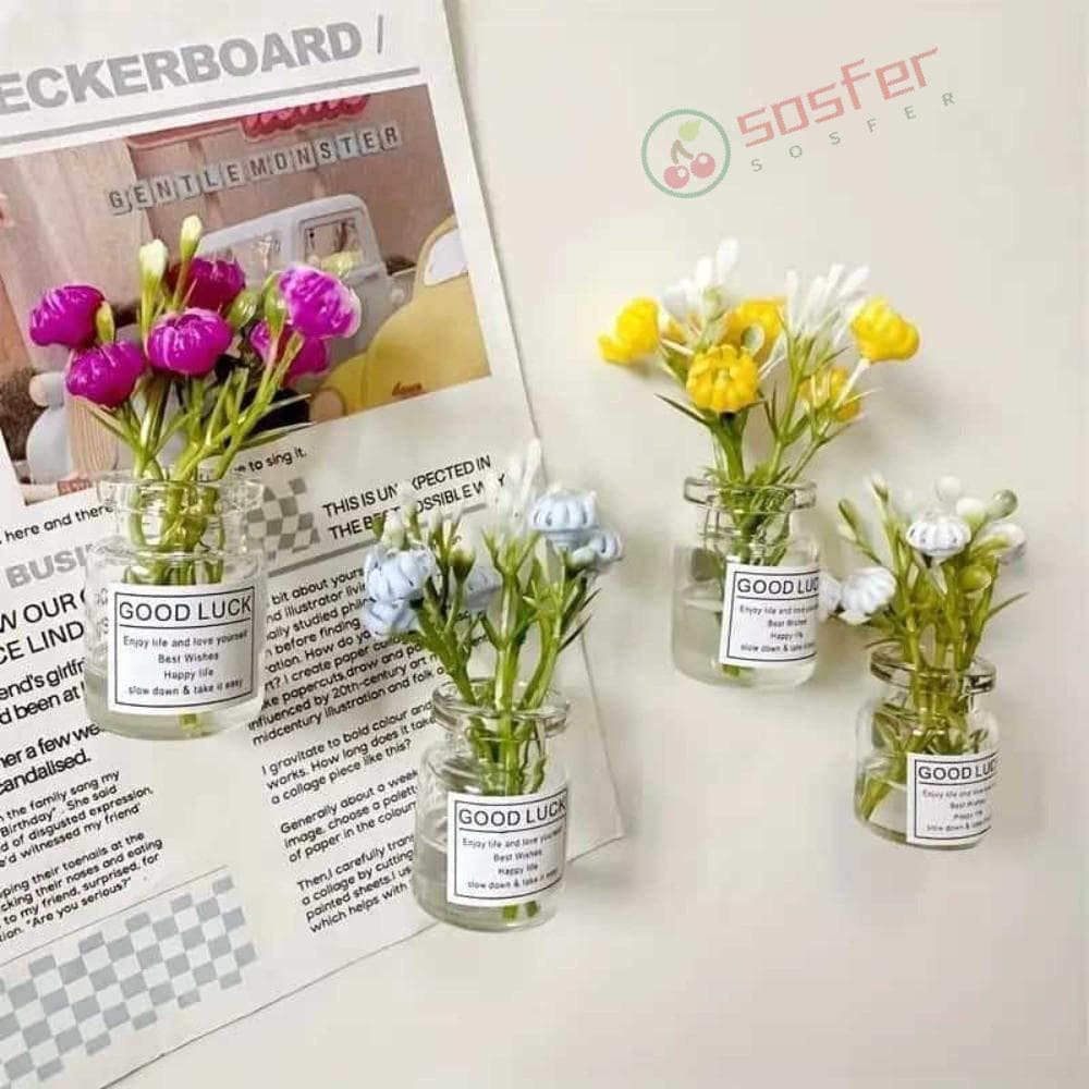 SOSFER 8pcs Ímãs De Vaso , Mini Geladeira Pequenos Para Decoração De Cozinha , Fofos