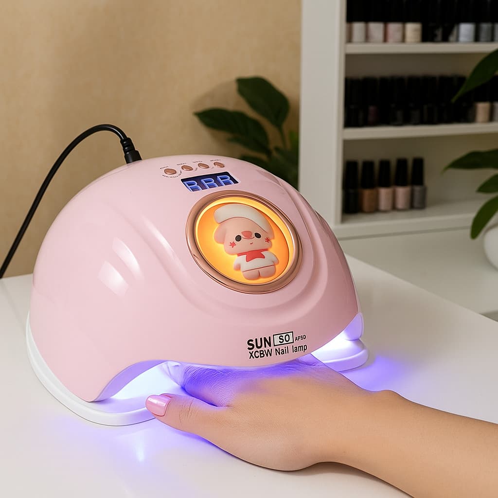 Máquina Secadora de Unhas 268W LED/UV Temporizador Base Removível Display Digital Cabine ON-2103