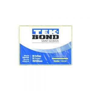 BLOCO VERDE FLUORESCENTE 76X102 COM 90 FOLHAS