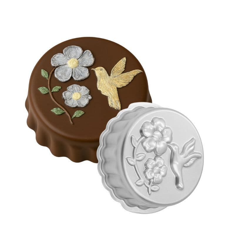 Forma Para Bolo Decorada Beija Flor Primavera Encanto 18xcm Caparroz