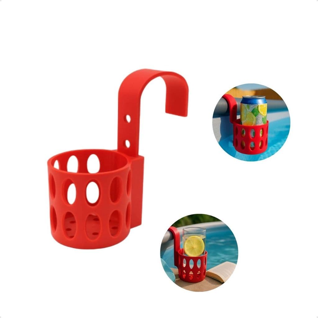 Suporte De Copo Encaixável Para Piscina Suporte Para Latas e Copos Super Prático